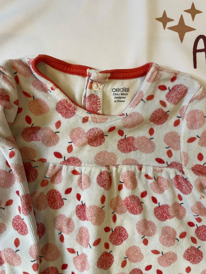 Pyjama chaud bébé fille – Obaïbi – 23 mois / 86 cm 🍎 - photo numéro 3