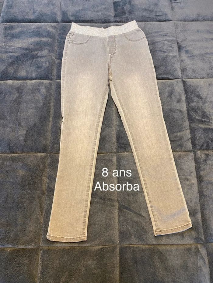 Jean Jegging Absorba gris 8ans