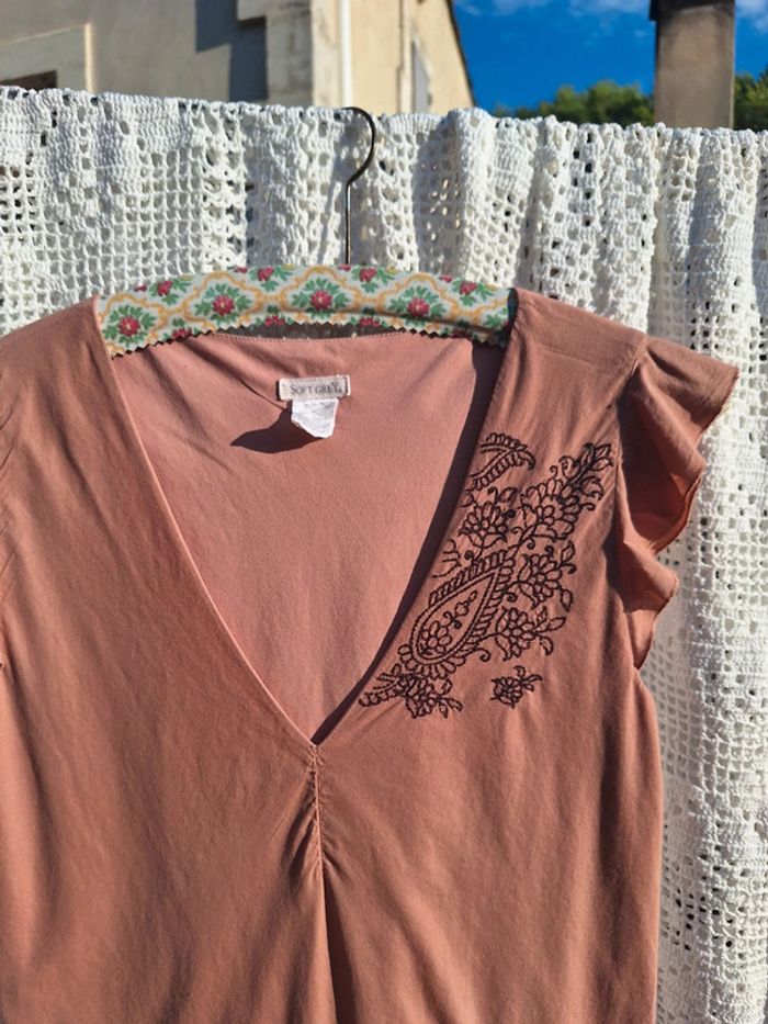 Robe soft grey rose vieillie vintage - photo numéro 6