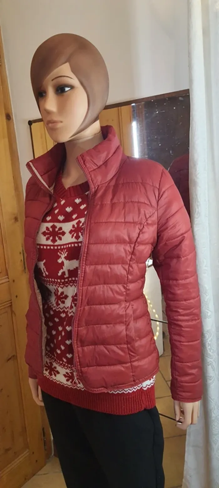 Doudoune femme rouge "Only" taille S - photo numéro 2