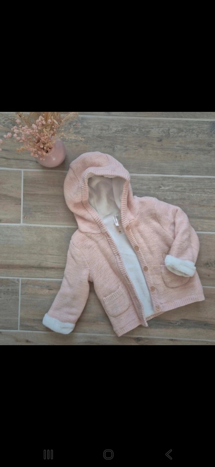 Gilet rose pailleté