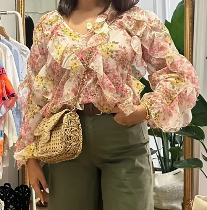 Blouse fleurie