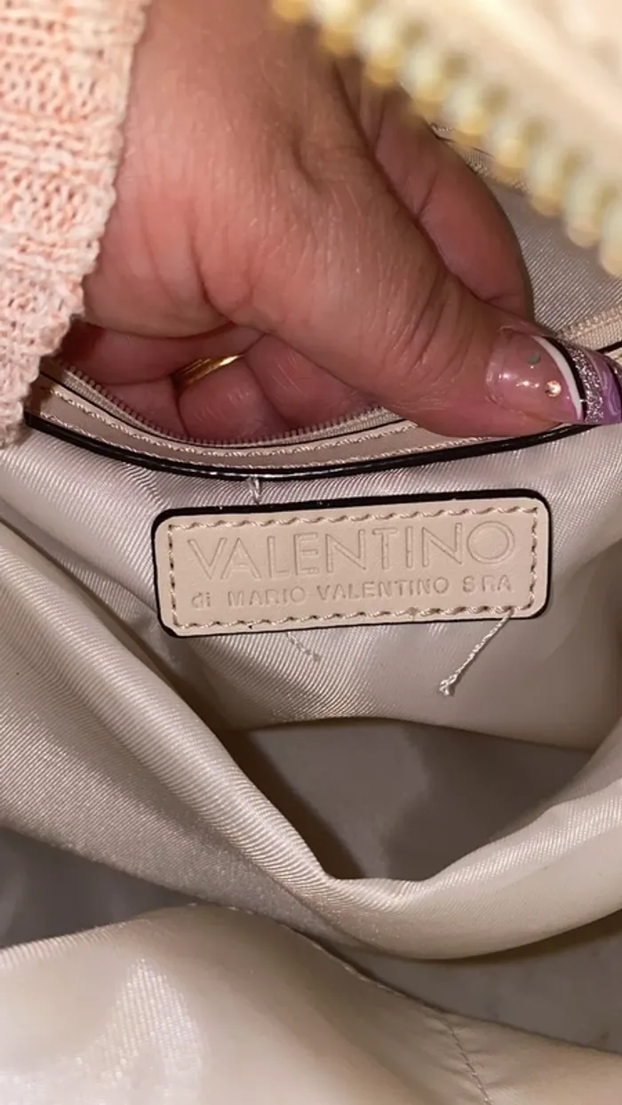 sac à dos beige Valentino by Mario Valentino - photo numéro 5
