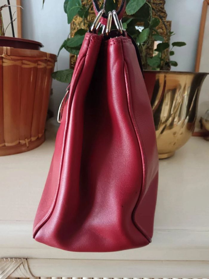 Sac Lancel cuir rouge vintage - photo numéro 11