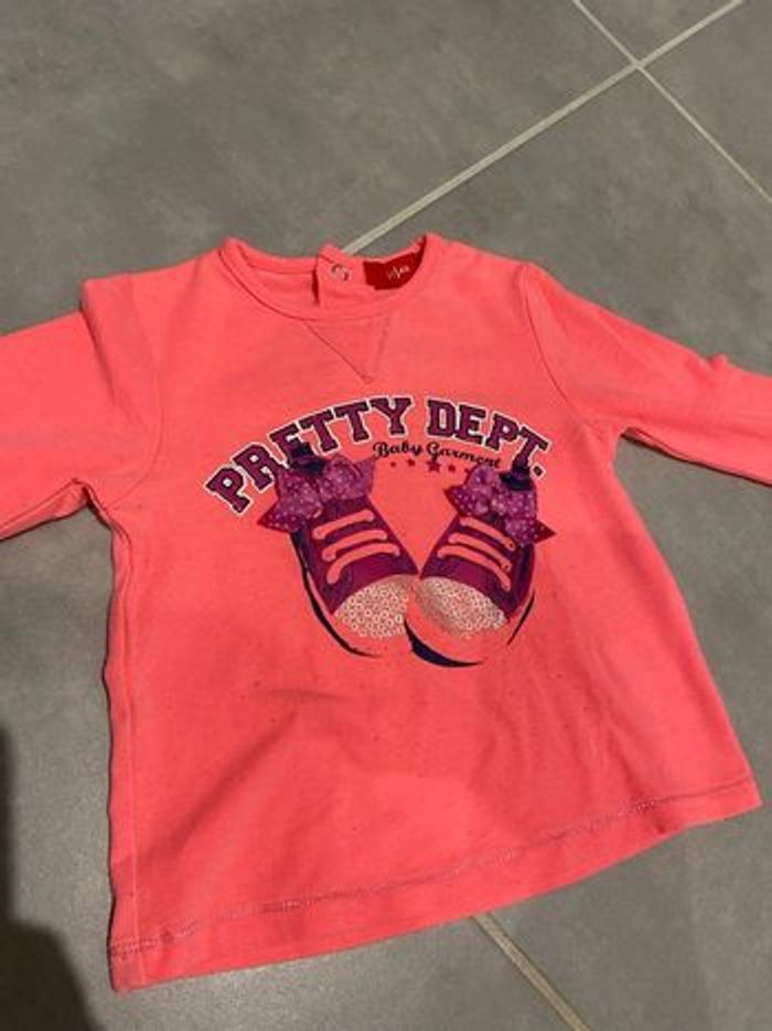 Tee shirt manches longues 9 mois - photo numéro 3