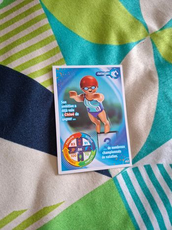 Carte playmobil natation 40