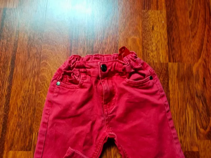 Jeans  rouge 4 ans garçon - photo numéro 3