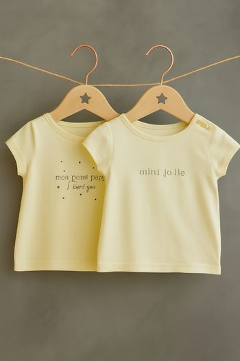 2 tee-shirt imprimé 12 mois