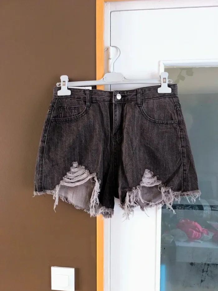 Short gris foncé femme XL