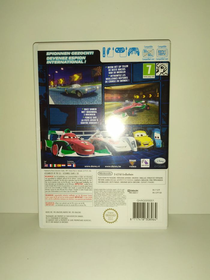 Cars 2 Disney Pixar Nintendo Wii boite + notice PAL FR - photo numéro 2
