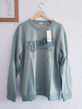 Celio - Sweat col rond, manches longues - "Happy en vrai" - Neuf avec étiquette !