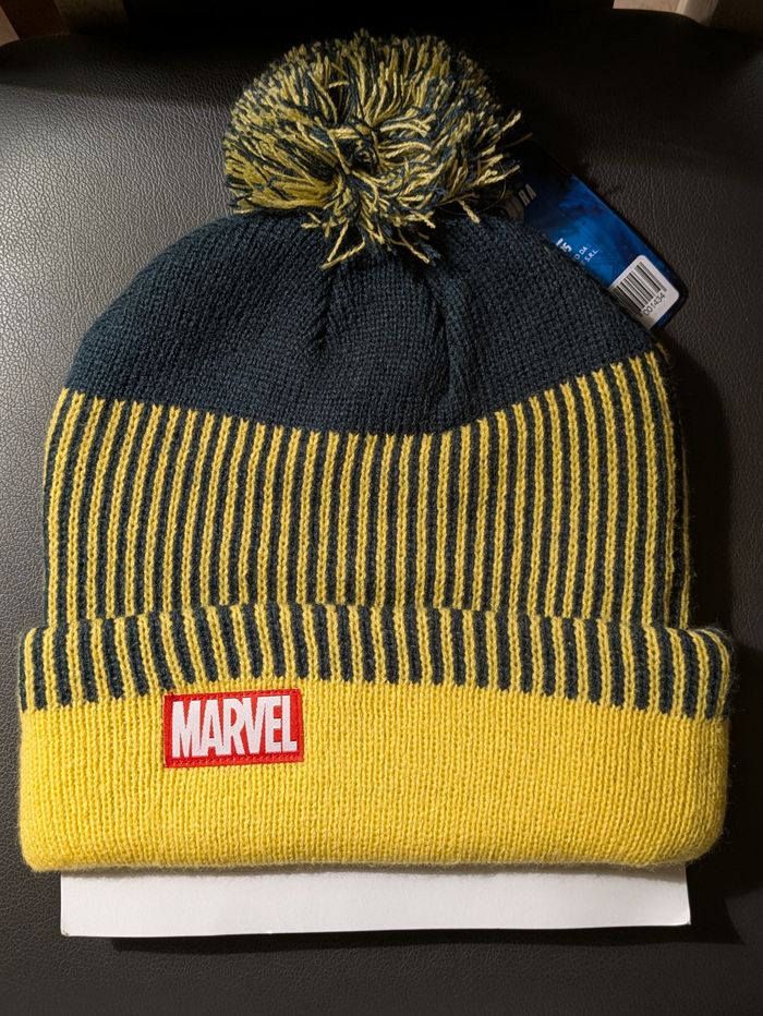 Bonnet jaune à pompon Marvel Avengers - Thor - Neuf avec étiquette ! - photo numéro 2