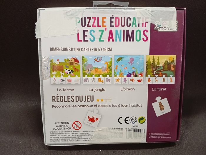 Puzzle éducatif les Z'Animos - photo numéro 2