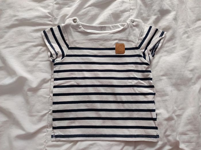 T shirt marinière obaibi 9m tbe