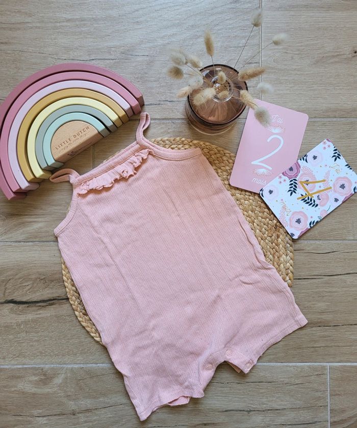 🌸Combishort rose corail 83- 89 cms 25 mois fille