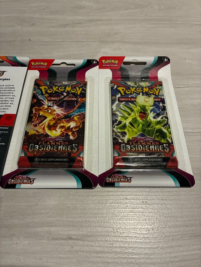 Blister carton EV3 Flammes Obsidiennes artset - photo numéro 3