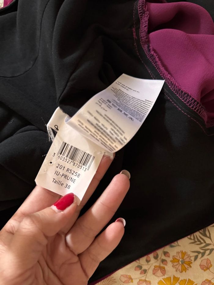 Robe violet prune Kookaï fluide taille 38 M - photo numéro 8