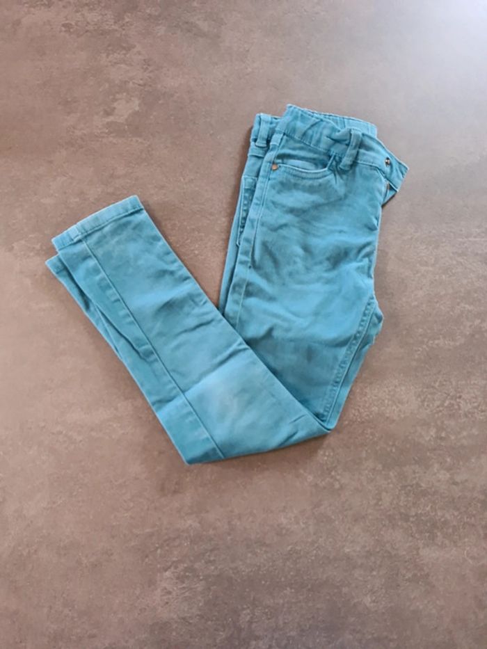 Jean bleu/ vert - photo numéro 2