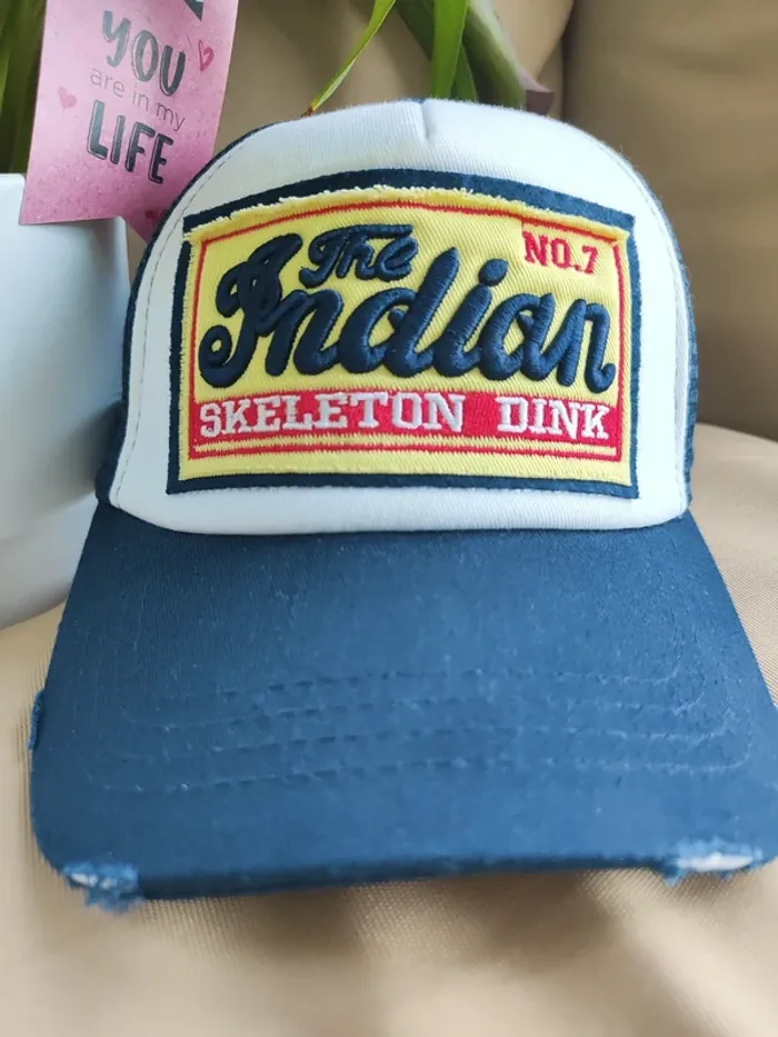 Casquette Trucker The Indian bleue marine - photo numéro 3
