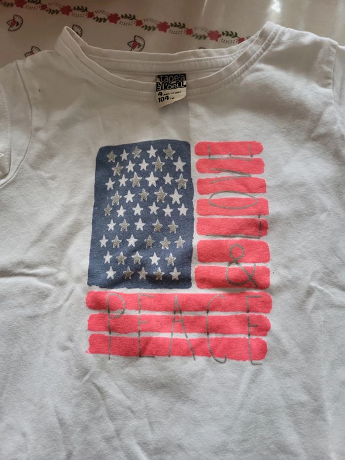 Lot 2 tee shirt tao et okaidi 4 ans - photo numéro 3