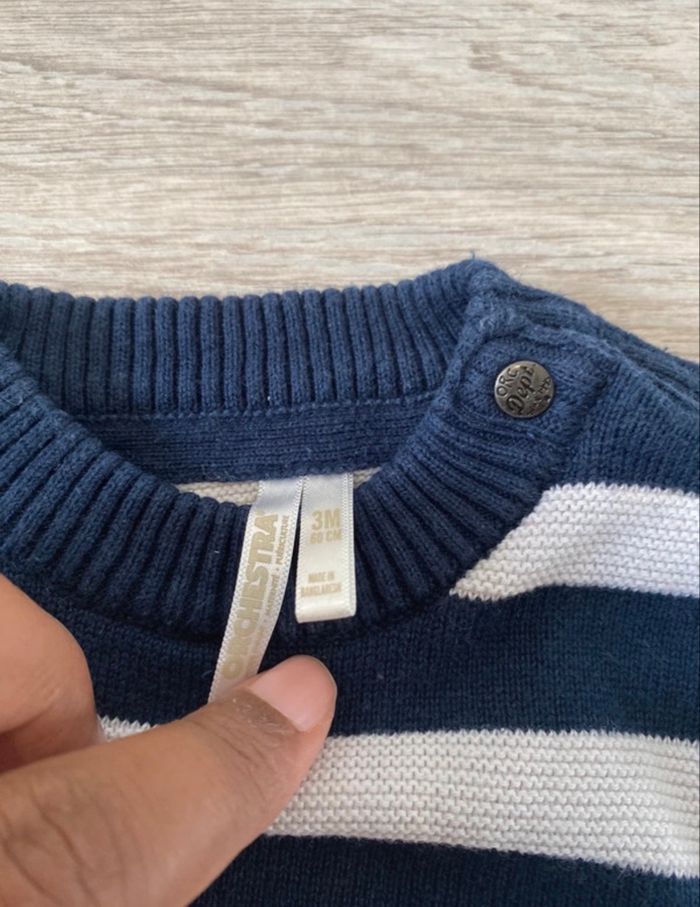 Pull manches longues marinières à rayures - photo numéro 2