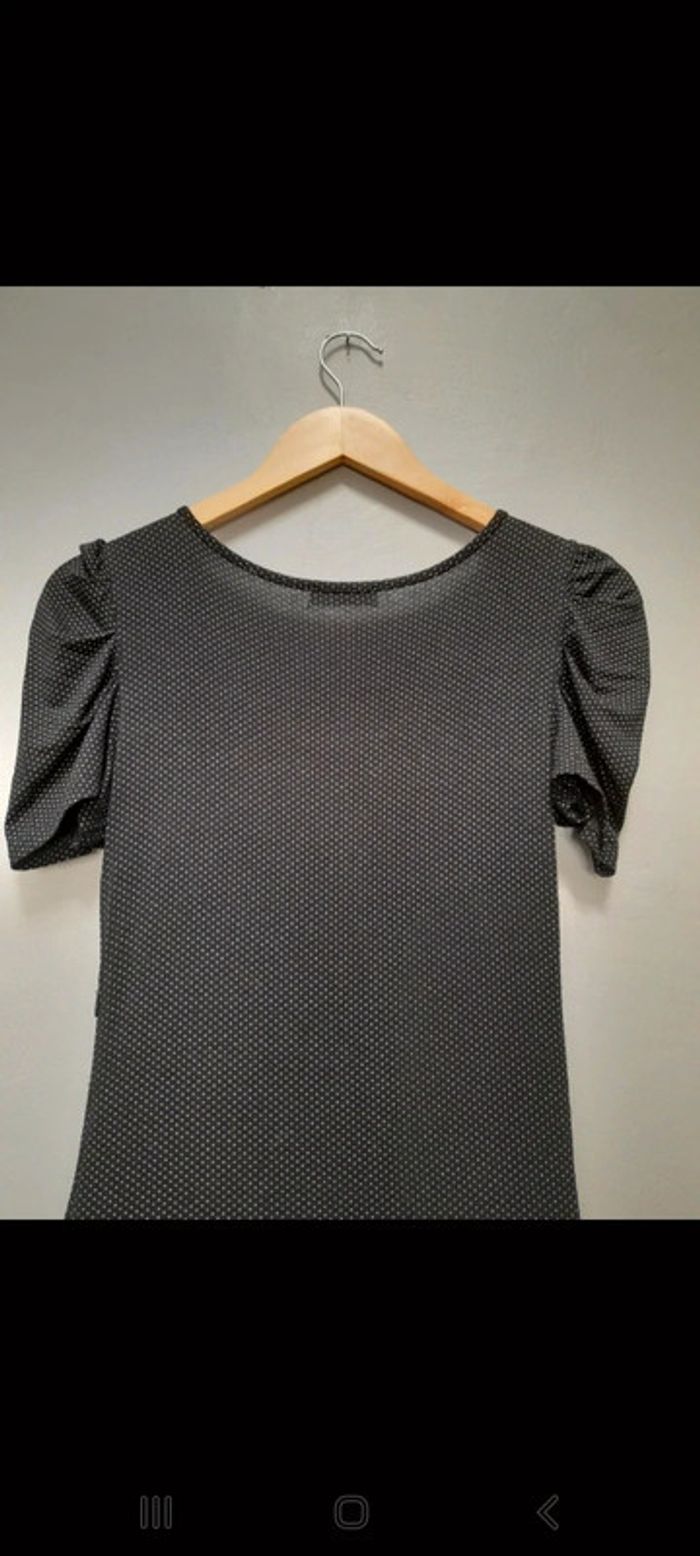 Robe noir bi matière - photo numéro 4