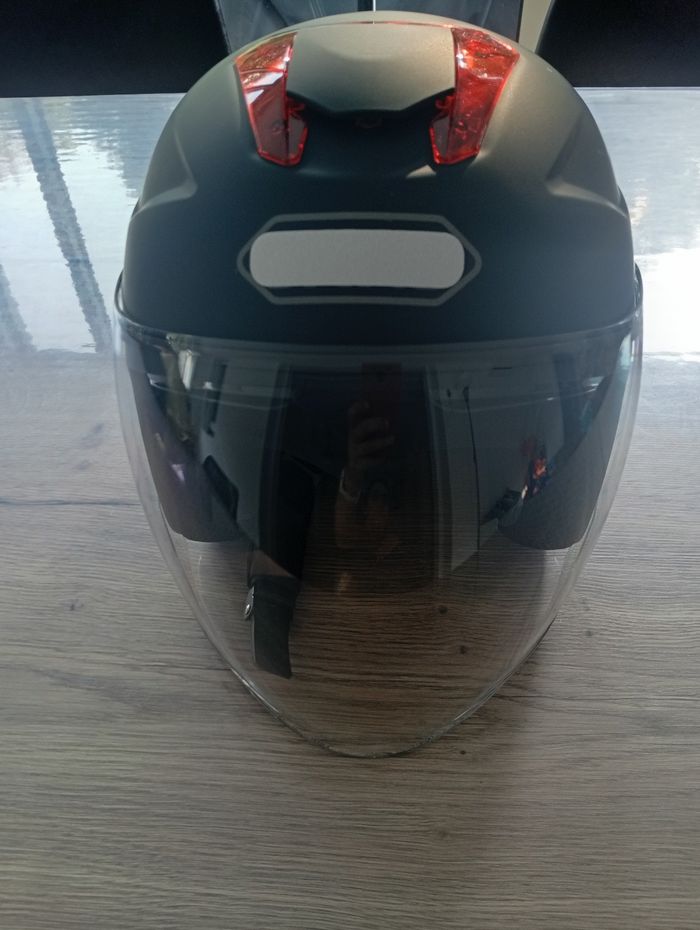 Casque moto adulte double visière noir mat 56-60cm Lionciano - photo numéro 2