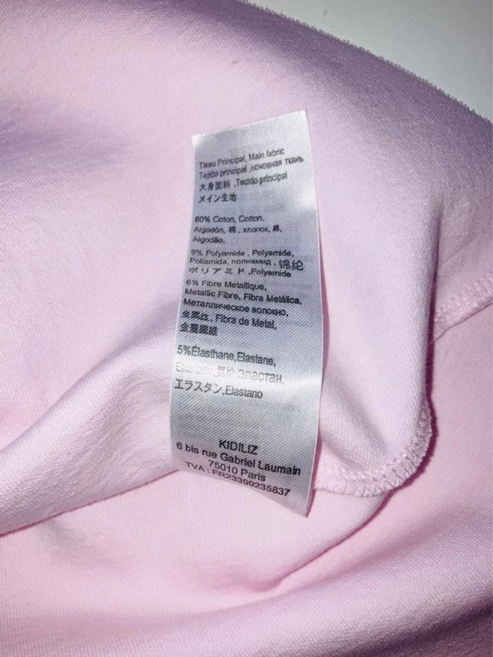 Robe lili gaufrette rose / paillette / arc en ciel 2 ans - photo numéro 9