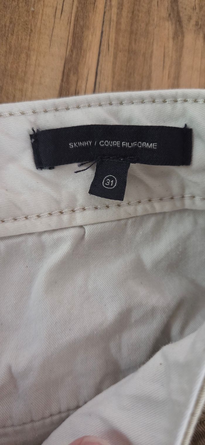 Pantalon chino Dockers beige – coton premium – coupe droite élégante – T. 40 (M/L) – excellent état - photo numéro 6