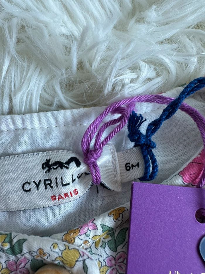 Veste sans manche liberty Cyrillus taille 6 mois - photo numéro 5