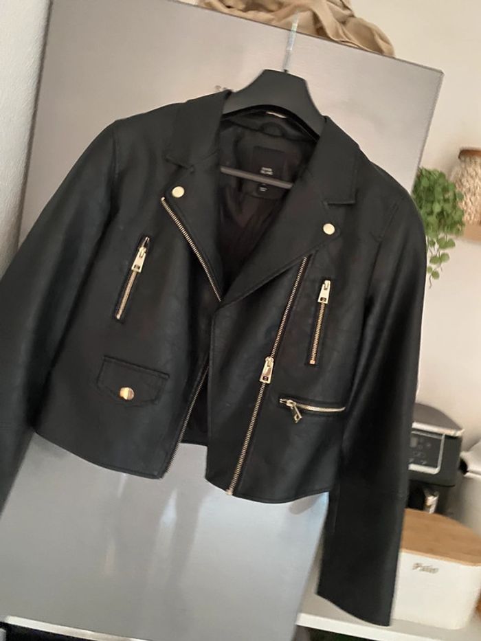 Veste simili cuir noir River Island 10 - photo numéro 6