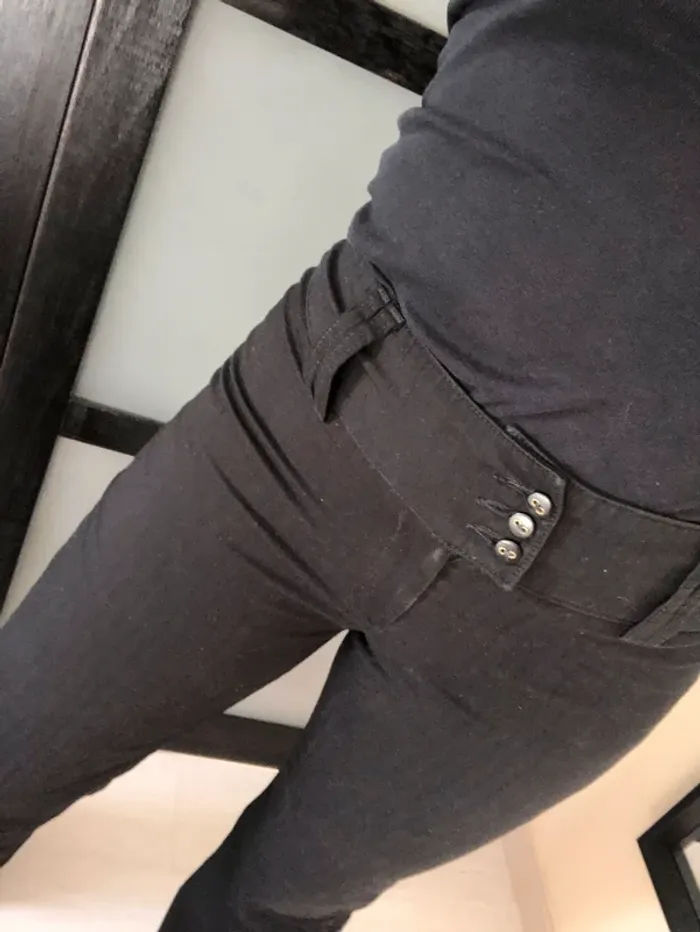 pantalon noir ici et maintenant femme 38 - photo numéro 2