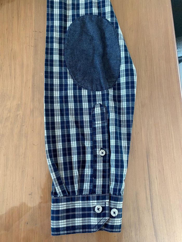 Chemise IZAC marine et blanche à carreaux taille M - photo numéro 8