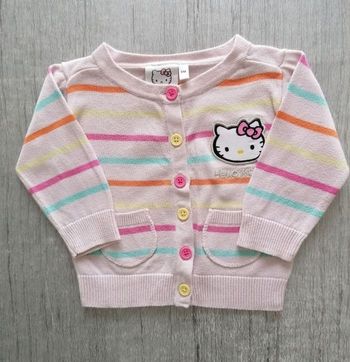 Gilet rayé Hello Kitty 9 mois