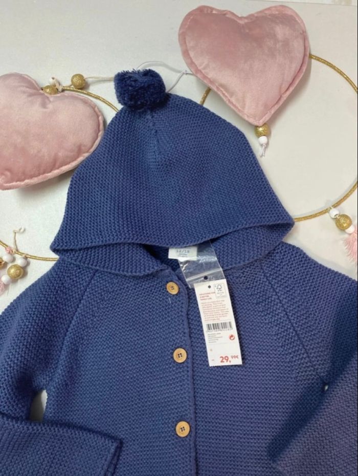 Gilet en maille bébé fille - neuf - Zippy - Taille 12 mois - photo numéro 5