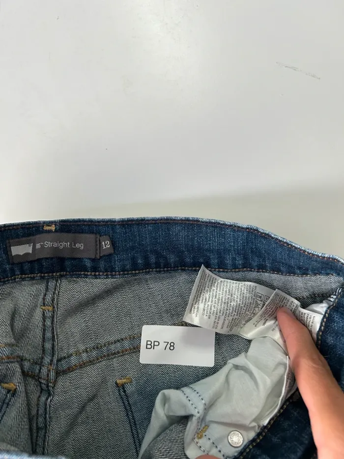 Jean Levi's Femme Bleu Marine W31 | 505 Straight Leg | Taille FR42 | Très Bon État BP78 - photo numéro 4