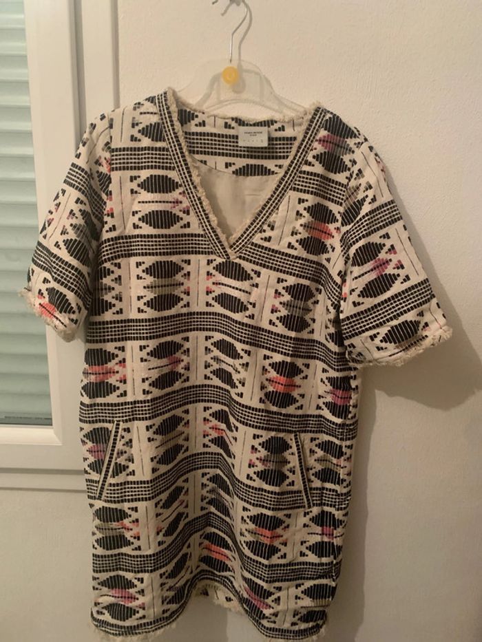 robe midi avec motifs