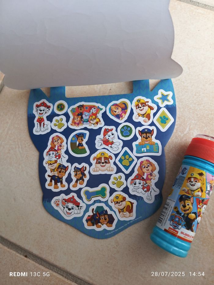 Bulles et stickers Pat patrouille - photo numéro 4