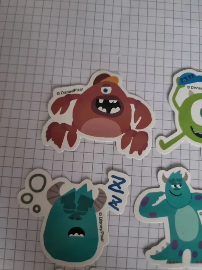 Lot d'autocollants thème pixar monstre et compagnie (lot H) - photo numéro 6