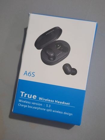 Écouteurs A6S True Wireless (BT 5.3) – Noir