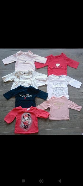 Lot tee-shirt manches longues
