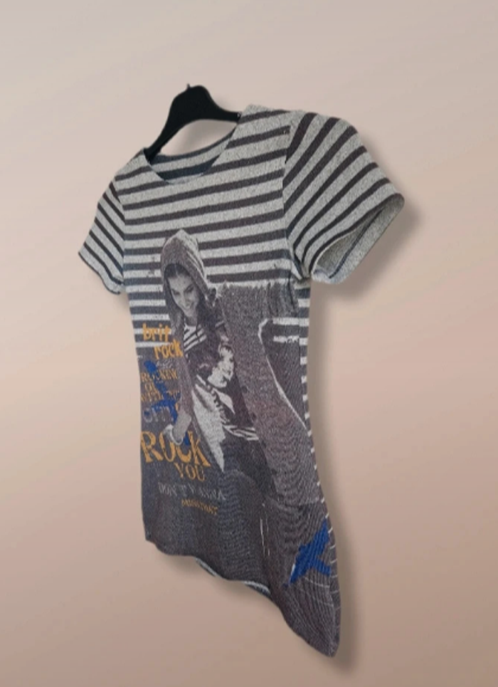 👗Tunique à rayures Rock Kn So Bad Taille 12 ans - photo numéro 2