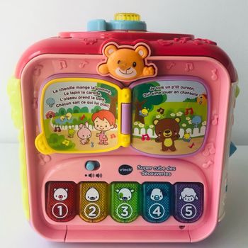Super cube des découvertes rose Vtech