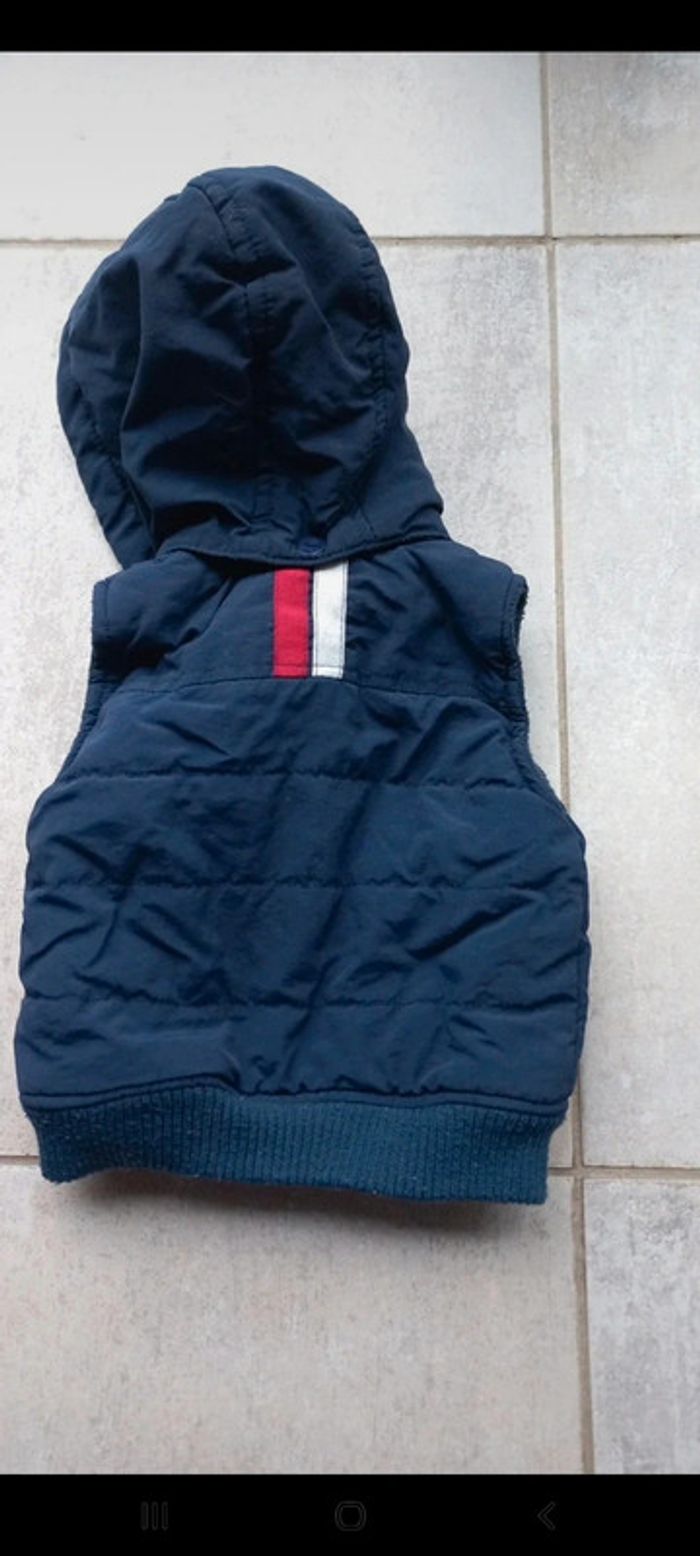 Doudoune sans manches bleu marine 6 mois - photo numéro 5