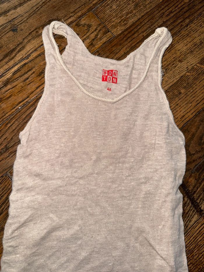 T-shirt bonton  100% Lin 4 ans - photo numéro 2