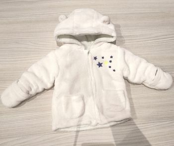 Manteau blanc chaud