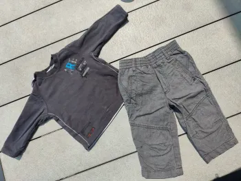 Ensemble garçon jean Bourget 9 mois