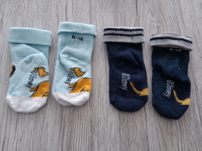 Lot de 2 paires de chaussettes bébé 6/12 mois - photo numéro 2