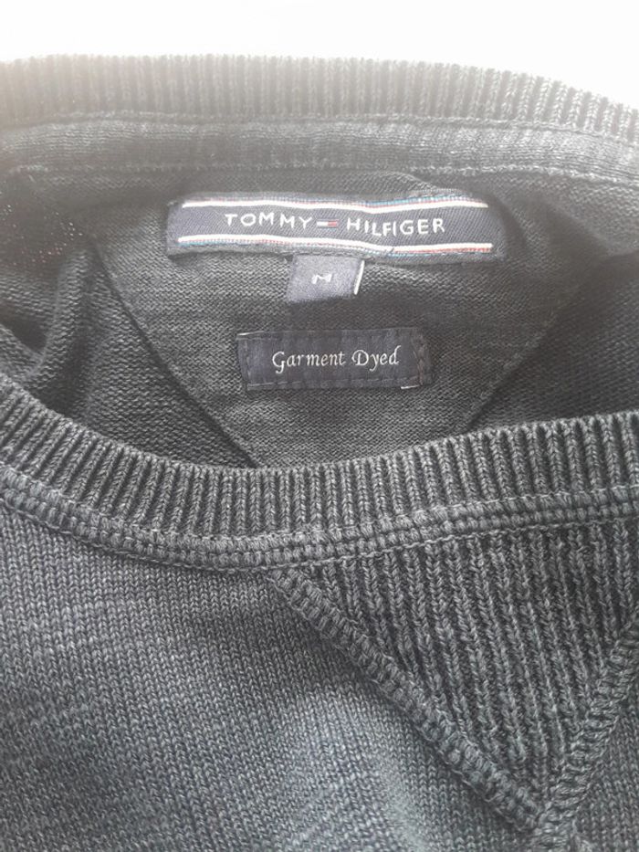 Petit pull coton Tommy Hilfiger  Garment Dyed - photo numéro 3