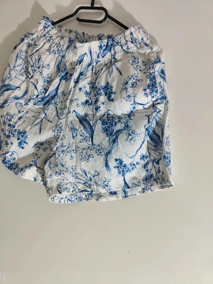 Esmara 36 Short Floral Bleu Ciel - photo numéro 4